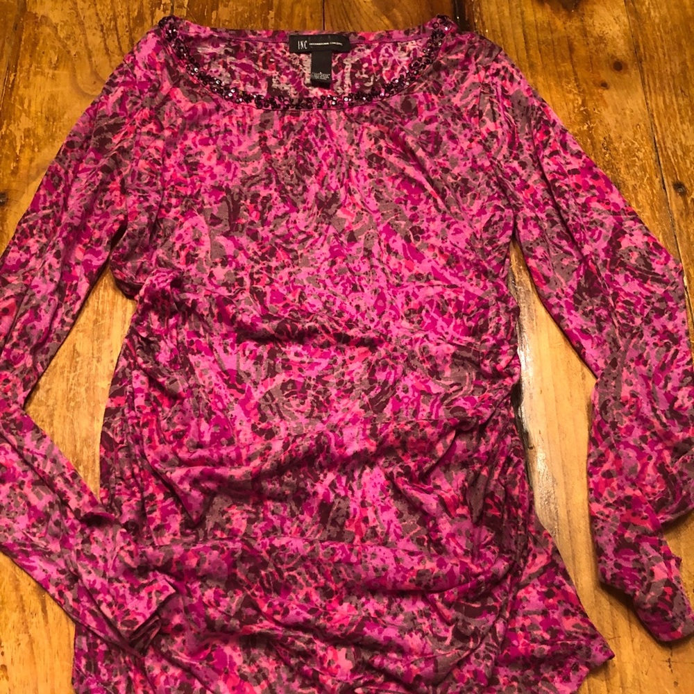 Inc sequined trim Top